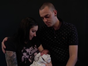 Charlotte, James and baby Tabitha